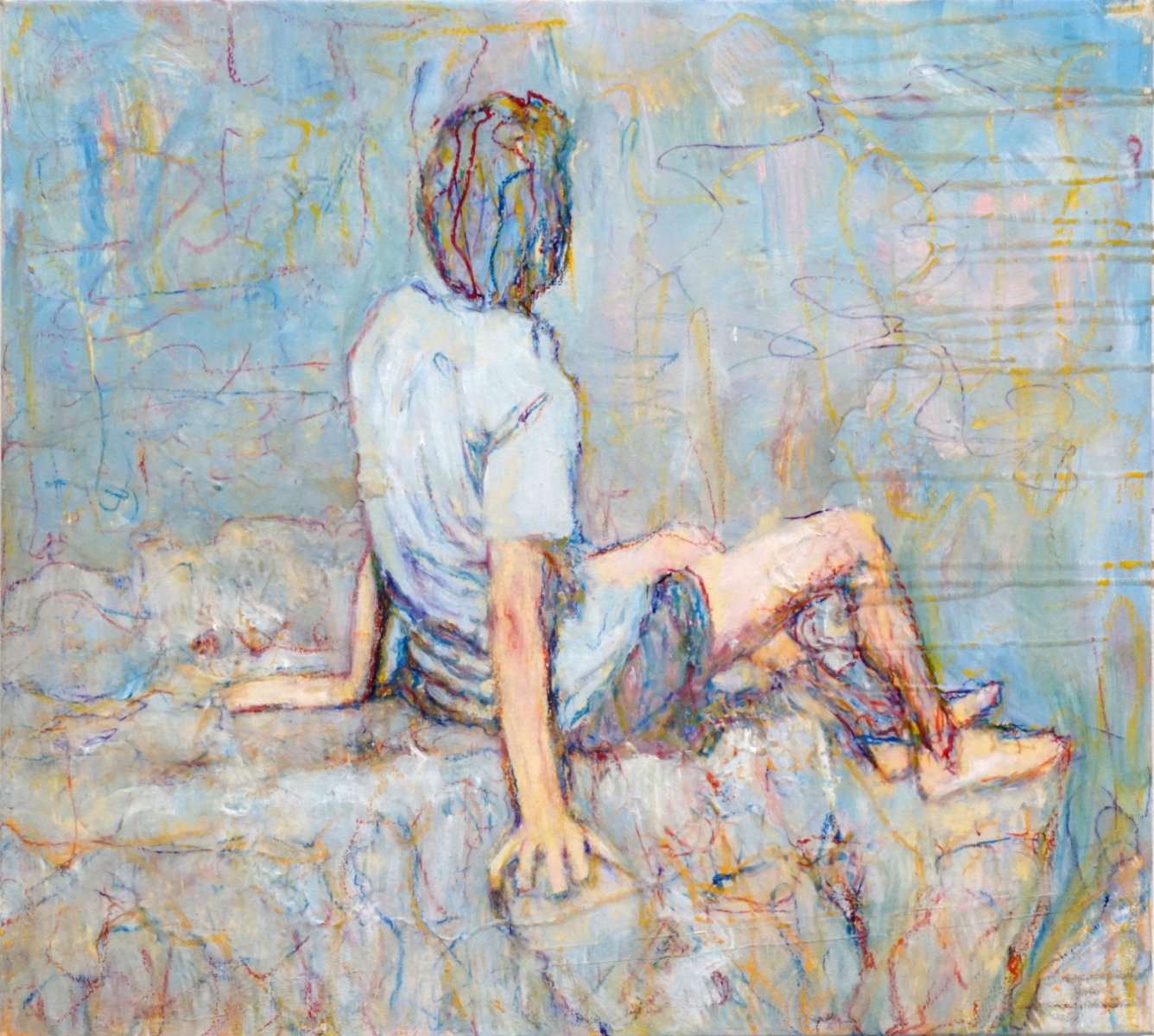 Oil painting by Jeremy Eliosoff, Faisal, 2014, 24" x 22"