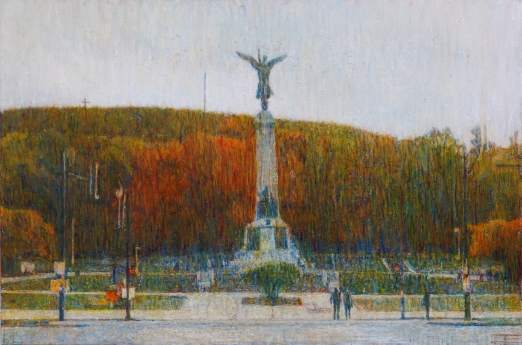 Oil painting by Jeremy Eliosoff, Monument, 2020, 36" x 24"